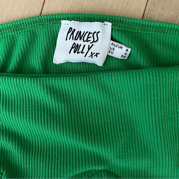 Princess Polly Green Becca Long Sleeve Crop Top - Picture 9 of 9
